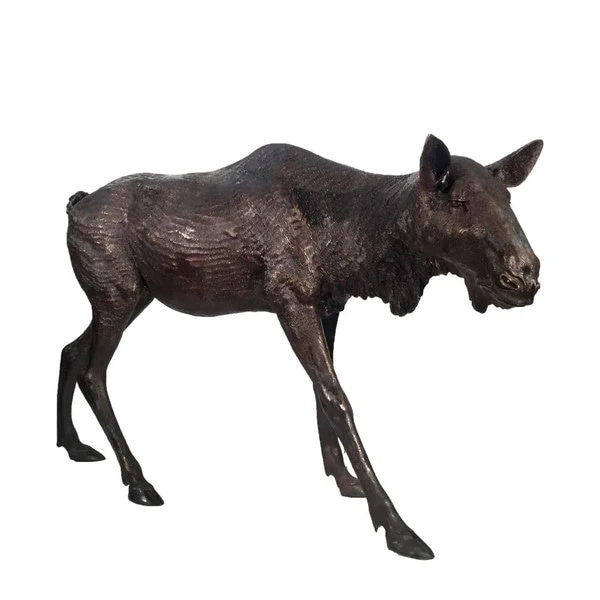 Female Moose Bronze Life Size - Image 2