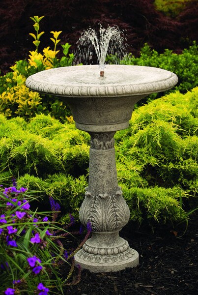 Fern Leaf Fleur De Lis Fountain 29.75" H
