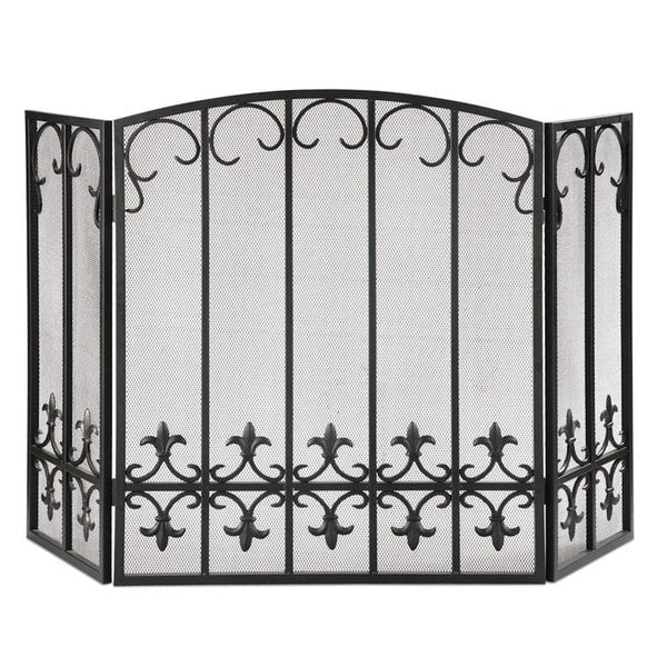 Fleur de Lis Fireplace Screen