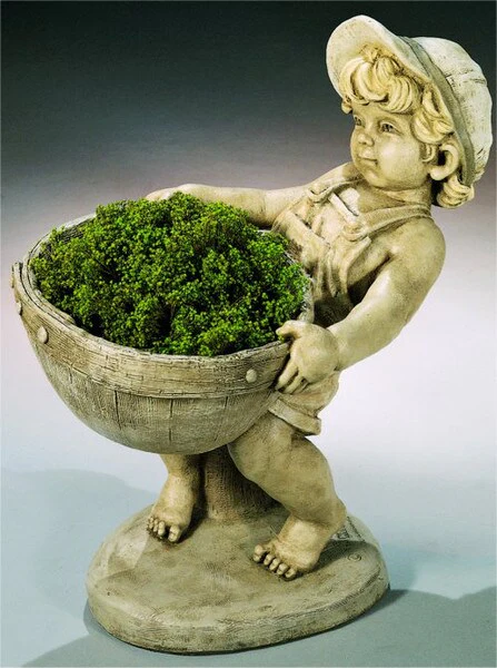 Flower Boy Planter Sculptural Urn - Image 2