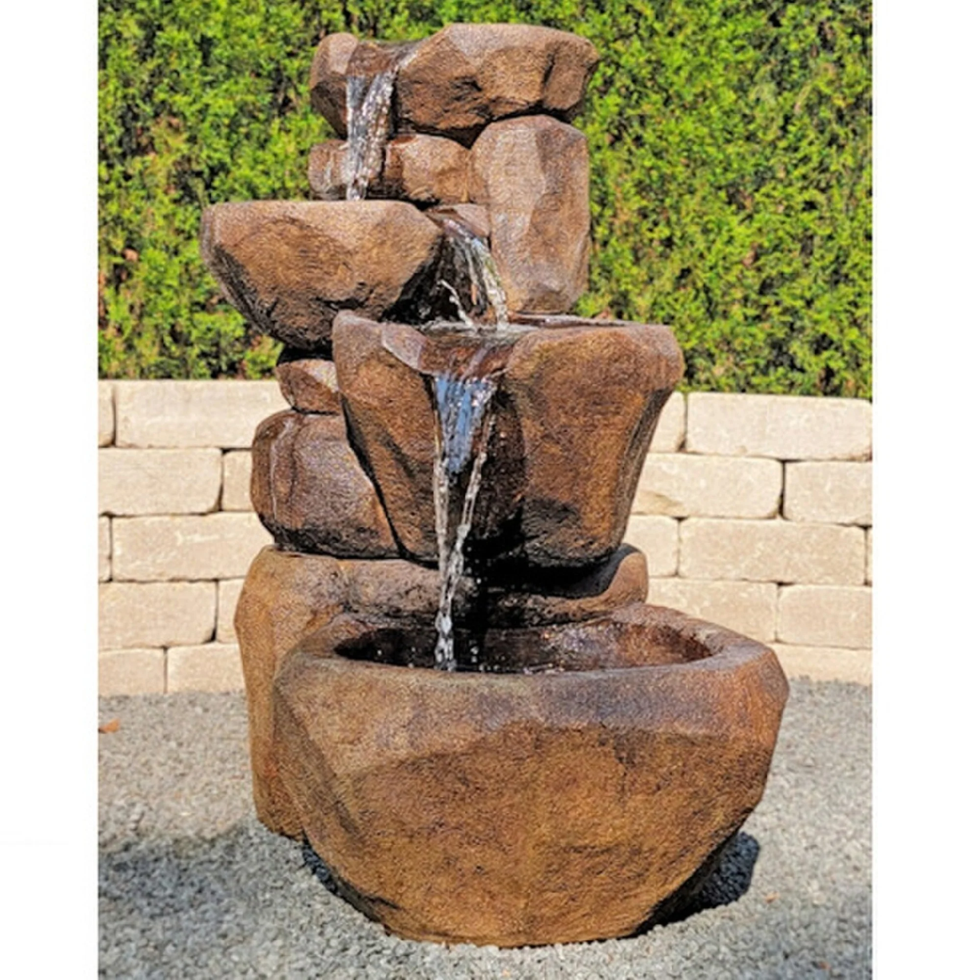 Flowing Canyon Fountain Cast Stone - Image 4