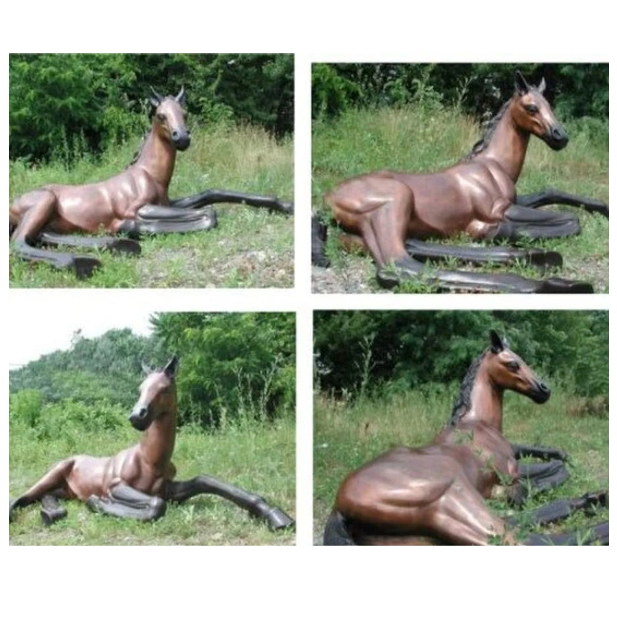 Foal Horse Bronze Sculpture - Image 2