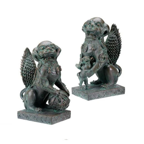 Frank Lloyd Wright Foo Dog Lion Sculptures