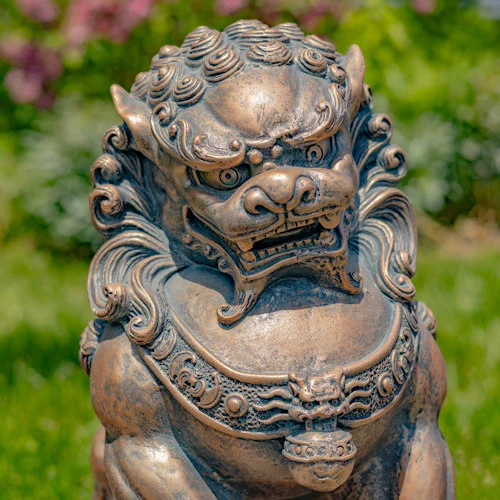Foo Dogs Sentinels Statues Fu Lions Sculptures - Image 3
