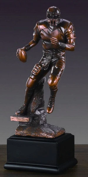 Football Player Sculpture Statue 10" High - Image 2