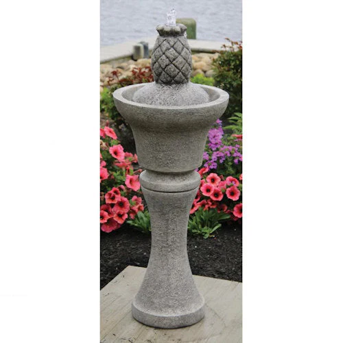 Fountainette Tropics Pineapple Lighted Cement Fountain