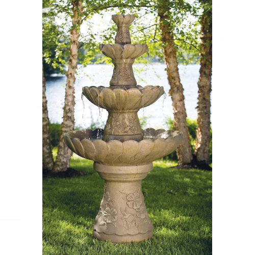 Four Tier Hummingbird Fountain 70" High
