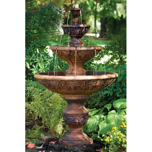 Four Tier Sonoma Grape Fountain 78.5" H - Image 2