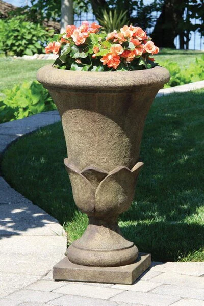 Frangelica Cement Garden Vase 32.5" High