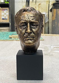 Franklin D. Roosevelt Bust Sculpture - Image 3