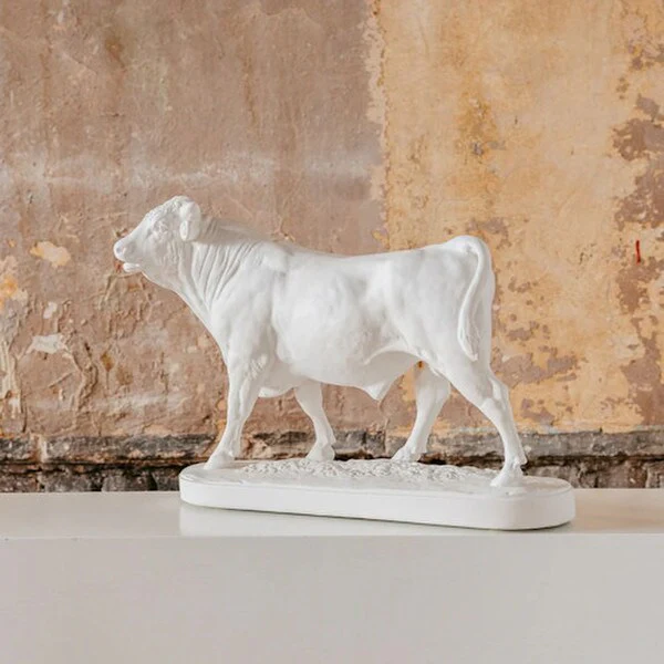 French Bull: Le Taureau Plaster Statue Replica - Image 2