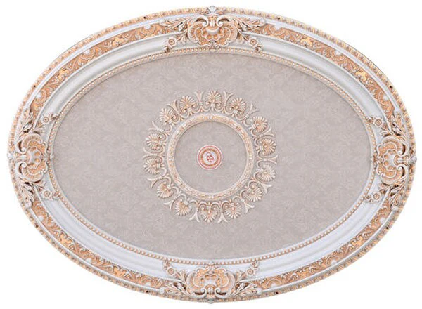 French Oval Ceiling Medallion 43 Inch