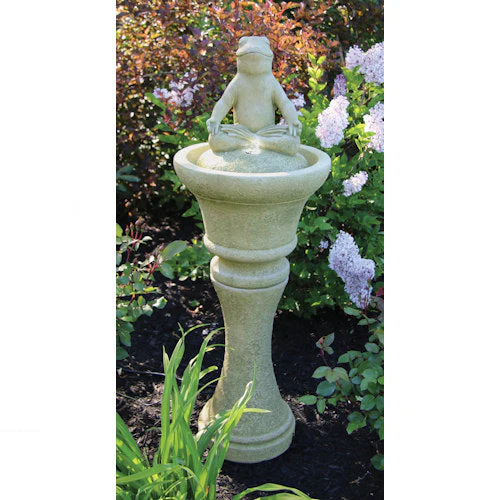 Frog Meditation Fountain with Light