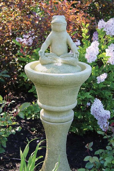 Frog Meditation Fountain with Light - Image 5