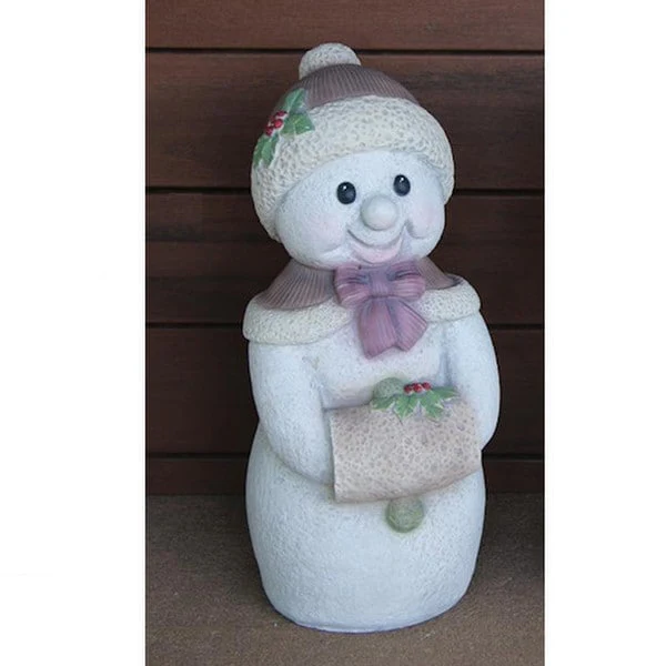 Frosty Snow Girl Cement Statue