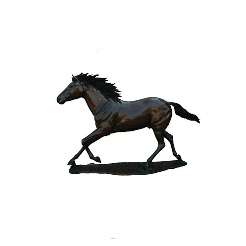 Galloping Horse Life-size Bronze Sculpture - Image 2
