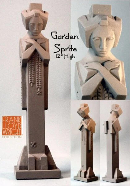 Frank Lloyd Wright Garden Sprite Desk Sculpture 12" High - Image 2