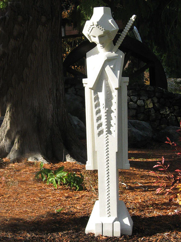 Garden Sprite With Baton Estate Statue by Frank Lloyd Wright 64"H - Image 2