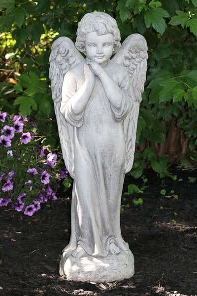 Heavenly Grace Garden Angel Sculpture 29" High - Image 3