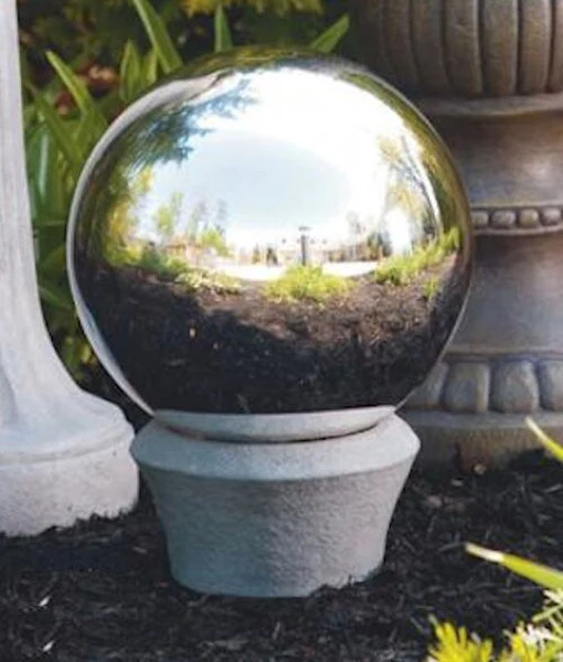 Gazing Globe Collar Sculptural Holder