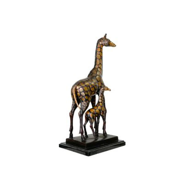 Giraffe & Baby  Bronze Statue on Marble Base - Image 4