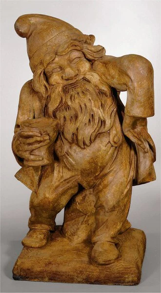 Gnome Of Drink 24" High Cast Stone - Image 2