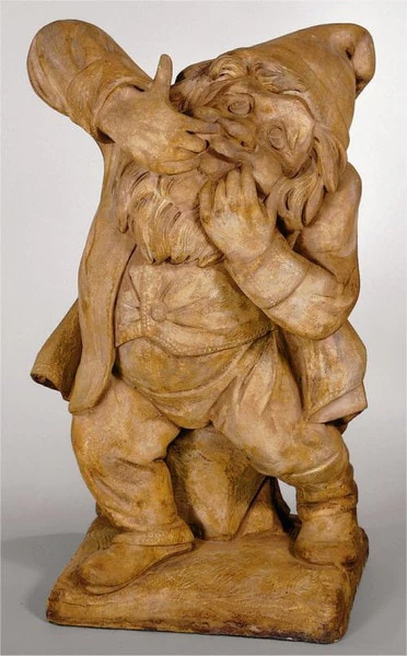 Gnome Of Nasty 24" High Cast Stone - Image 2