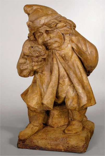 Gnome Of Pity 24" High Cast Stone - Image 2