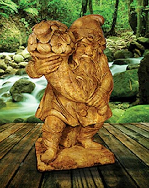 Gnome Of Plenty 24" High Cast Stone