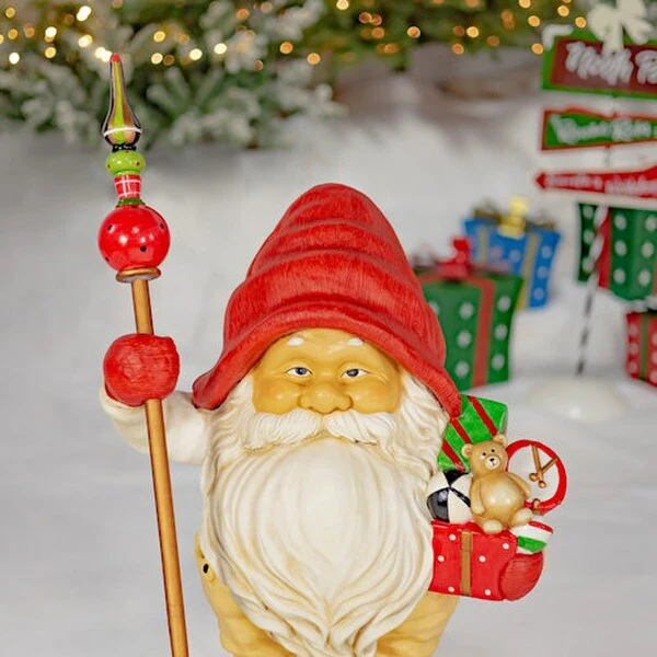 Gnomes Statues with Christmas Gifts Guards - Image 2