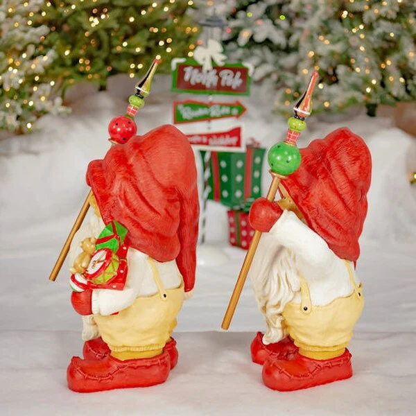 Gnomes Statues with Christmas Gifts Guards - Image 6