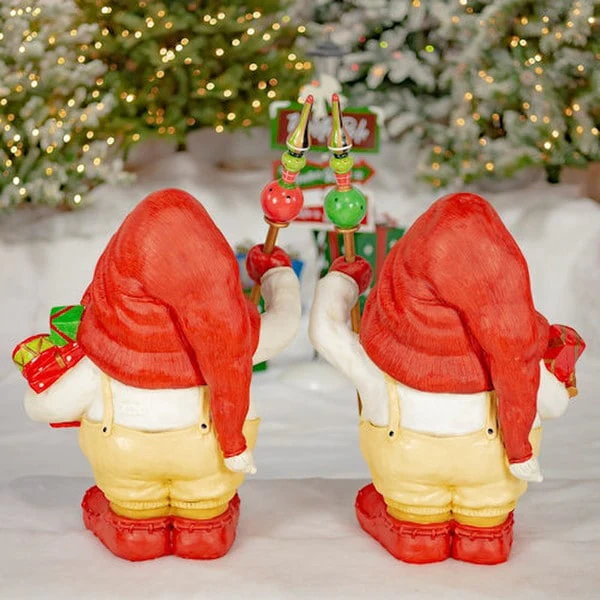 Gnomes Statues with Christmas Gifts Guards - Image 7