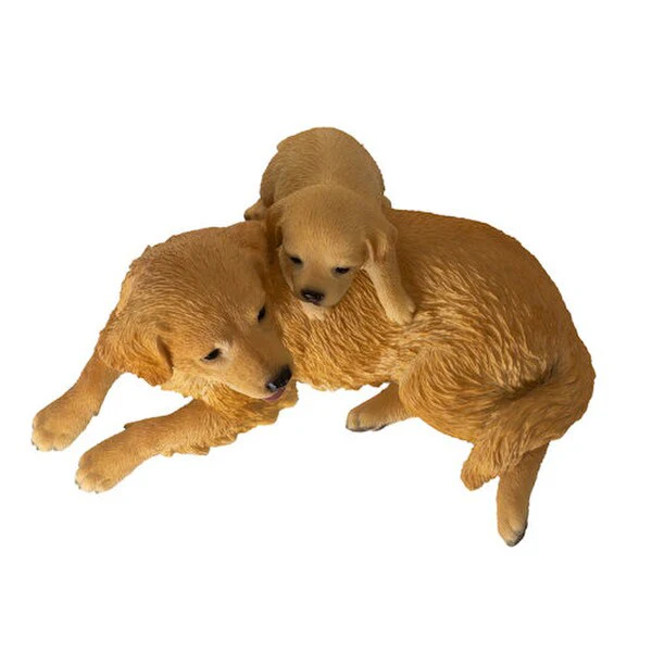 Golden Retriever with Puppy Figurine - Image 3