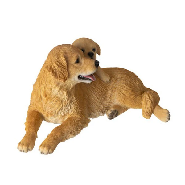 Golden Retriever with Puppy Figurine - Image 4