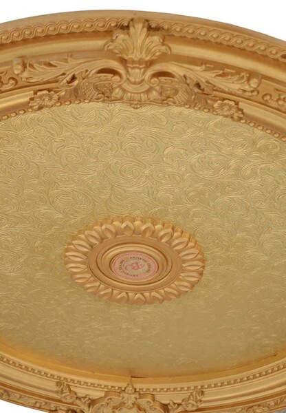 Golden Round Chandelier Ceiling Medallion 36" - Image 4