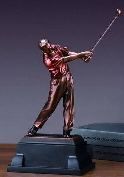 Golfer Sculpture Award 12" High - Image 2