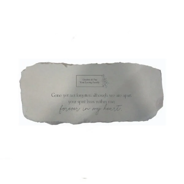 Gone yet not Forgotten Garden Bench Customized