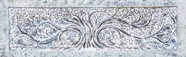Grand Oak Garden Bench Cast Stone - Image 4