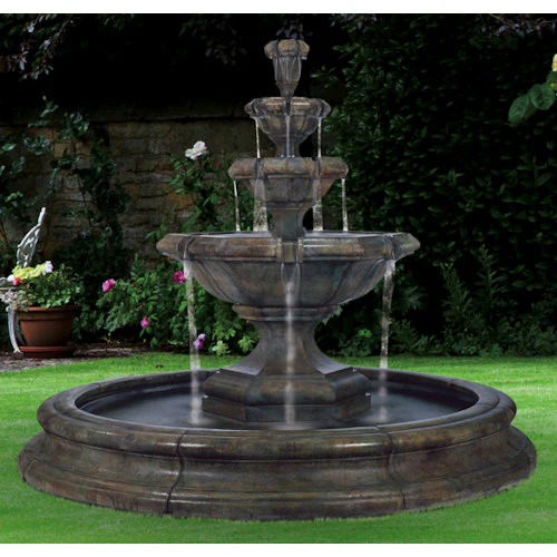 Grande Kensington Three Tier Fountain In Pool - Image 2