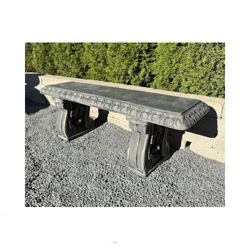Grape Leaf Straight Bench Garden Seating