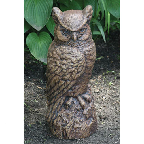 Great Horned Owl Garden Statue