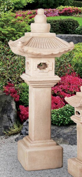 Great Pedestal Pagoda Lantern Large Sculpture 69" H - Image 2