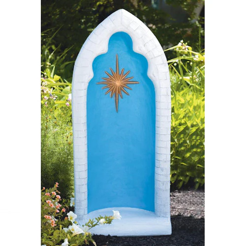 Grotto Formed For 26" Statue with Star Garden Alcove - Image 2