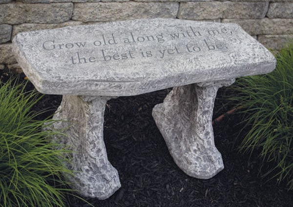 Grow Old Along With Me... Bench - Image 2