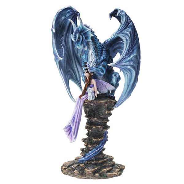 Guardian Dragon Protecting Fairy Figurine - Image 5