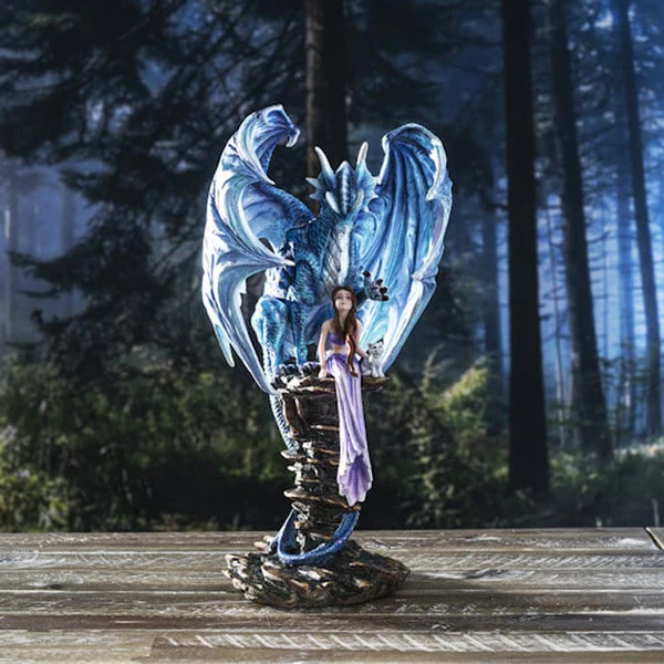 Guardian Dragon Protecting Fairy Figurine - Image 6