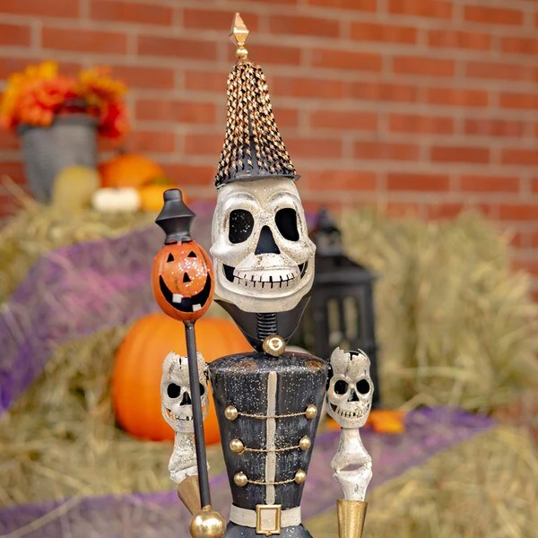 Halloween Skeletons Soldiers with Staffs 36" - Image 4
