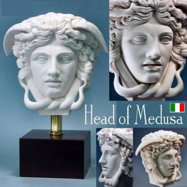 Head Of Medusa Bust 9" High - Image 6