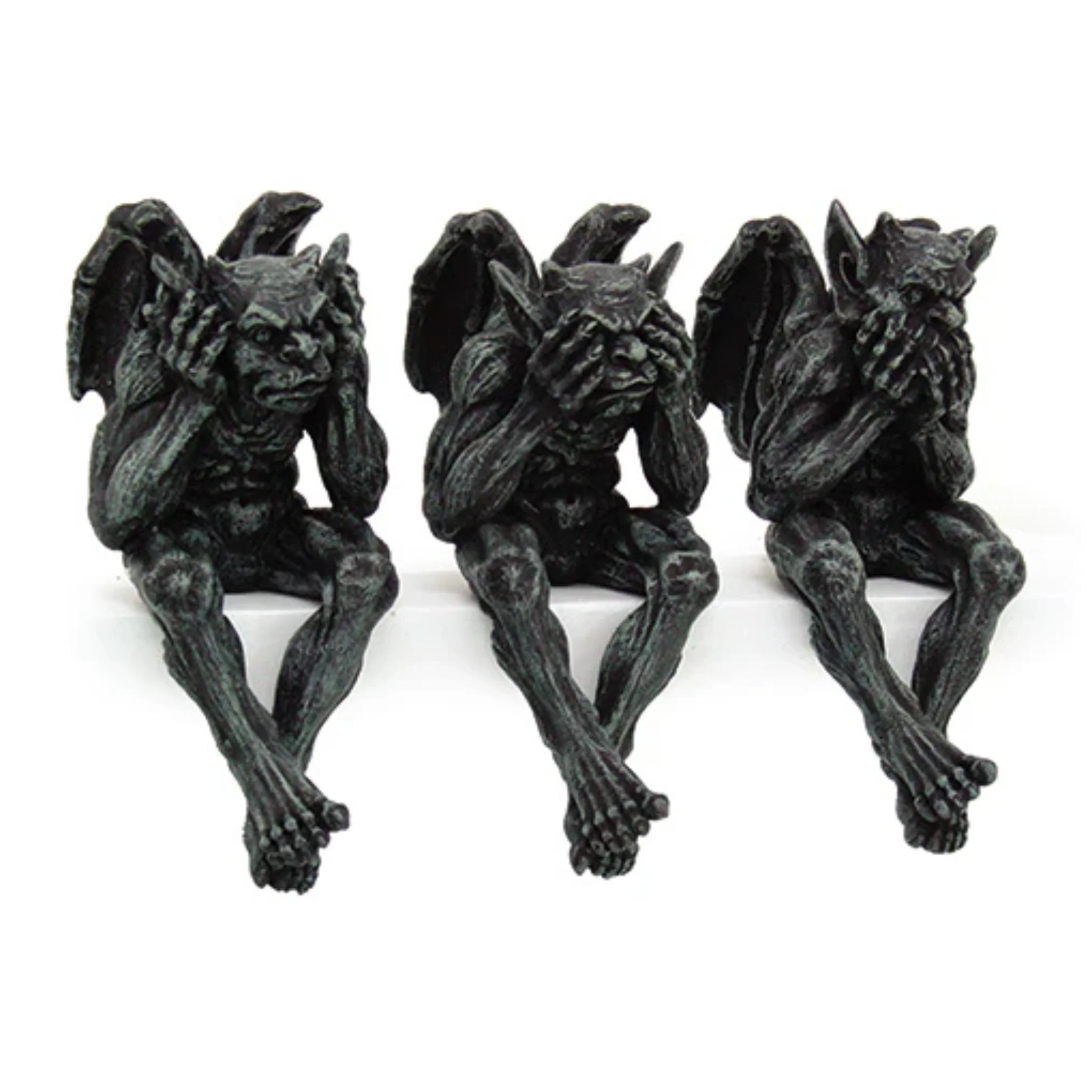 Hear, See, and Speak No Evil Gargoyles Set