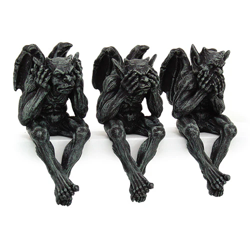 Hear, See, and Speak No Evil Gargoyles Set - Image 2